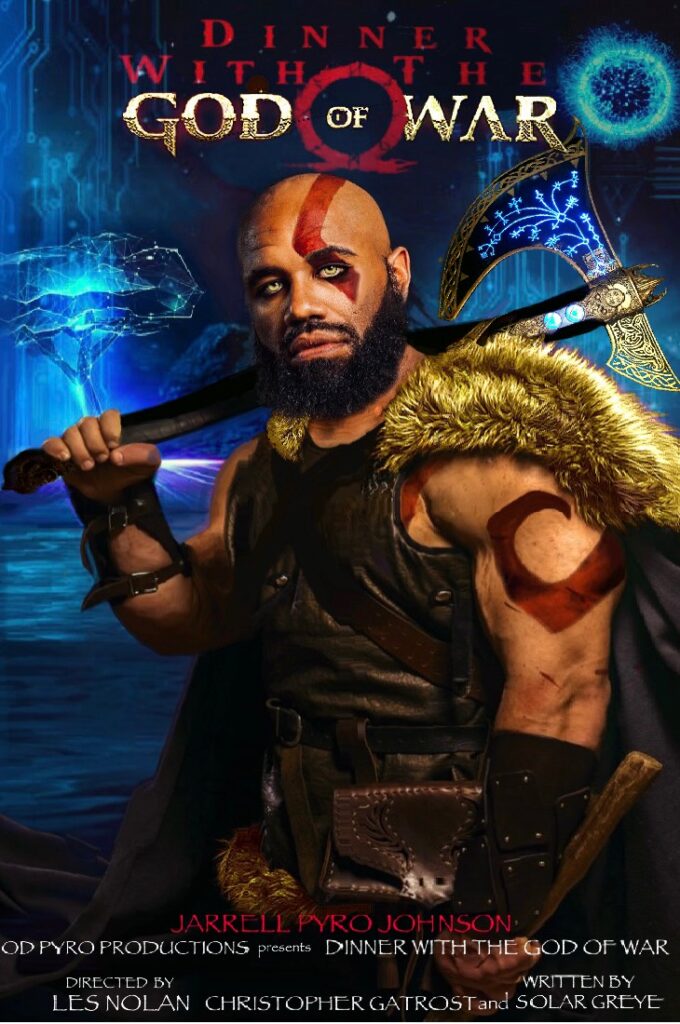 Jarrell Pyro plays the lead role in "Dinner with the God of War"